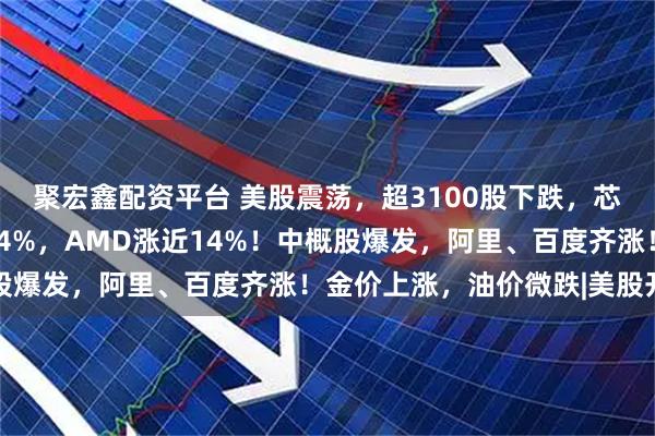 聚宏鑫配资平台 美股震荡，超3100股下跌，芯片股普涨，英特尔涨24%，AMD涨近14%！中概股爆发，阿里、百度齐涨！金价上涨，油价微跌|美股开盘