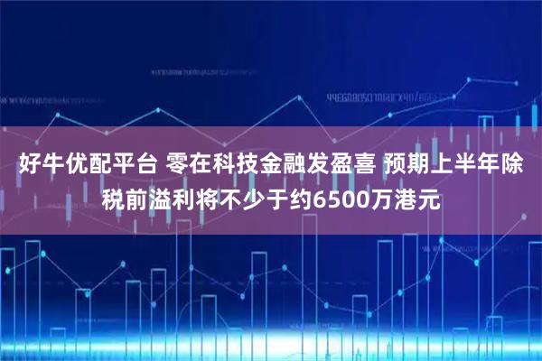 好牛优配平台 零在科技金融发盈喜 预期上半年除税前溢利将不少于约6500万港元